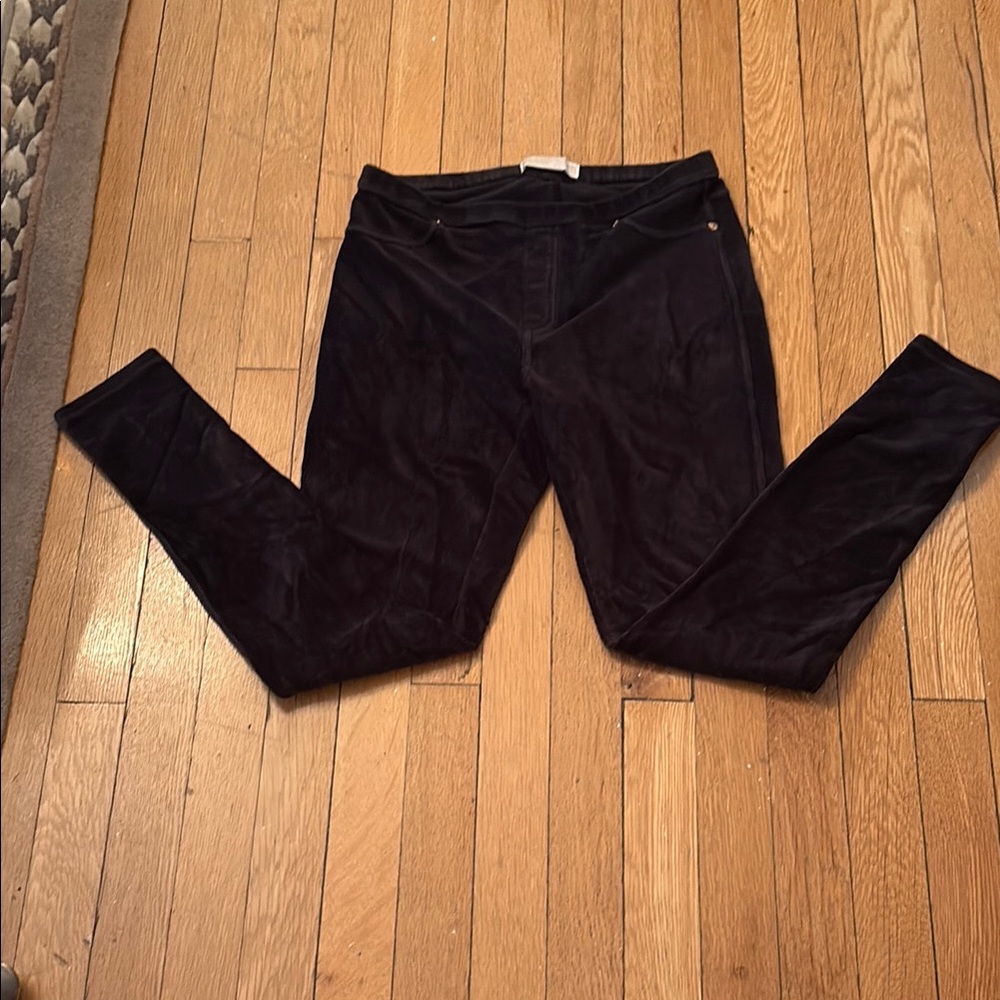 Michael Kors Black Skinny Pants Velvet Elegance